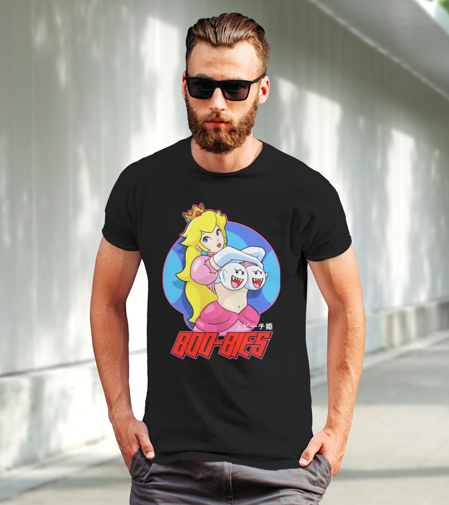 Princess Peach Boo-Bies ピーチ姫 T-Shirt