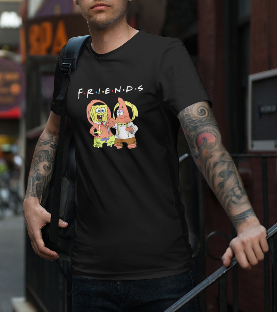 Spongebob Patrick Friends Hoodie Style Tribute To Iconic TV Show T-Shirt