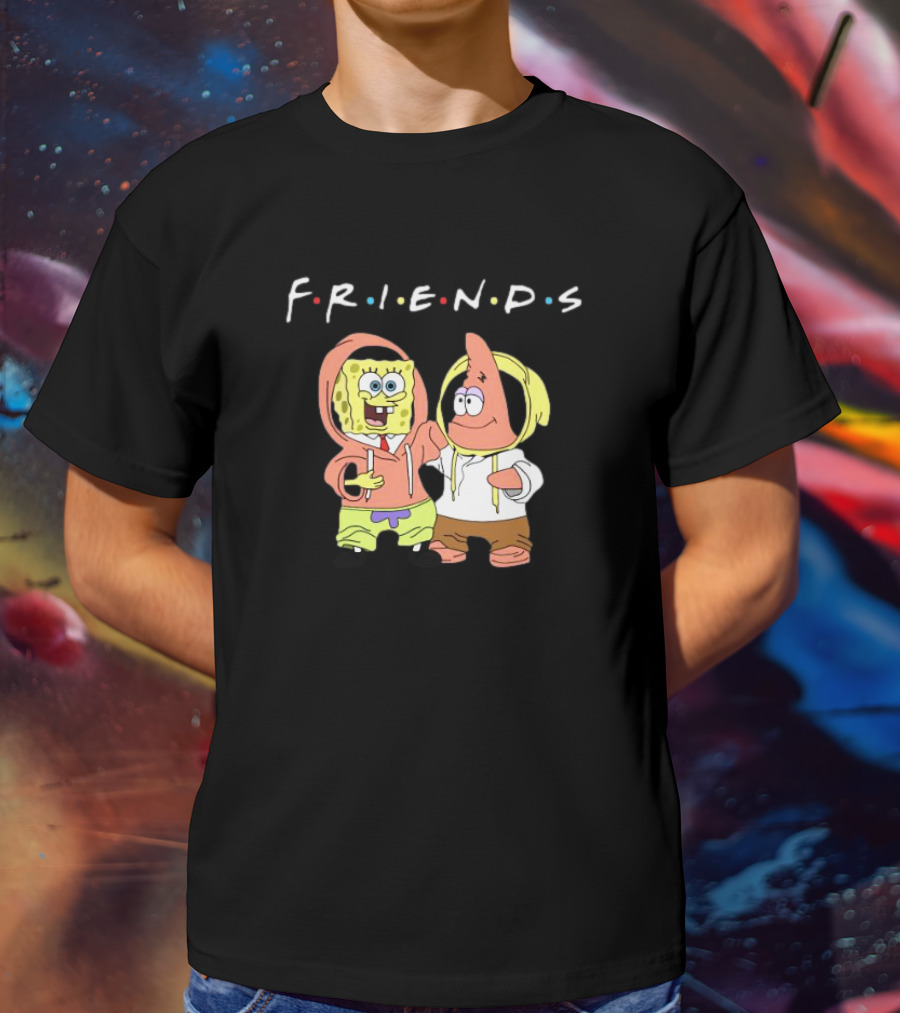 Spongebob Patrick Friends Hoodie Style Tribute To Iconic TV Show T-Shirt