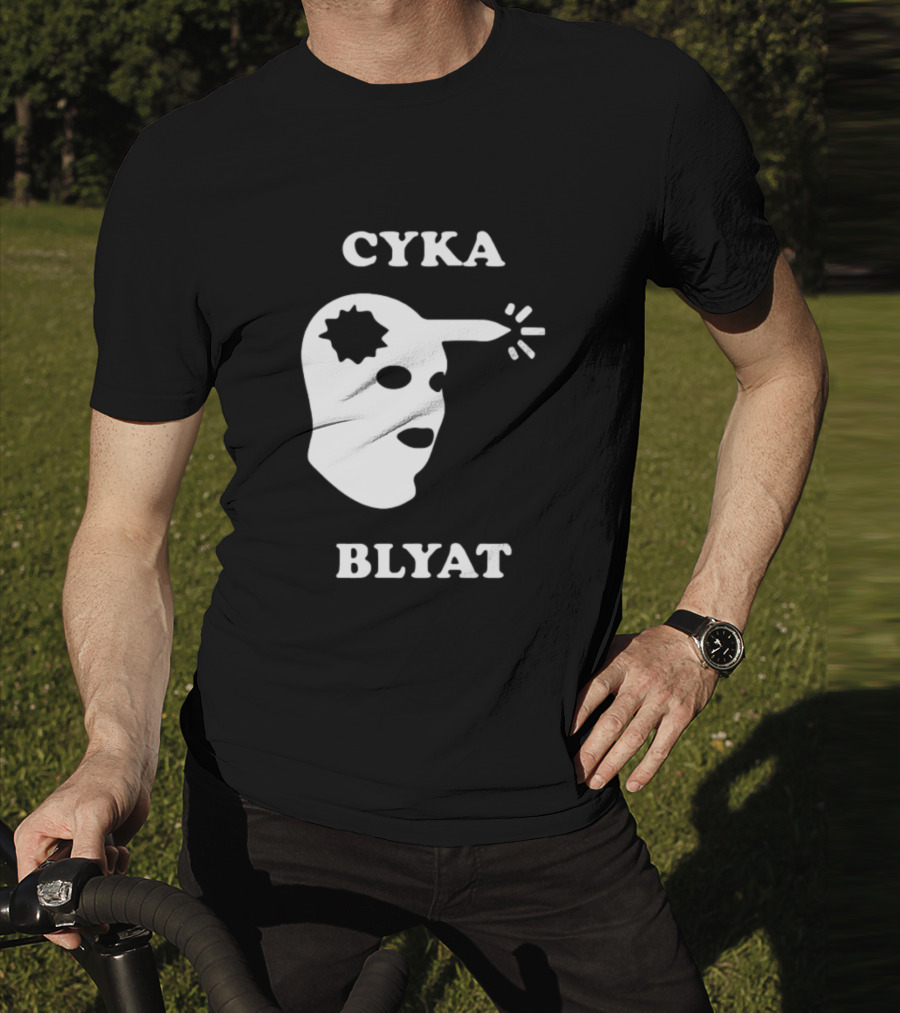 CYKA BLYAT Mask Bullet Headshot T-Shirt