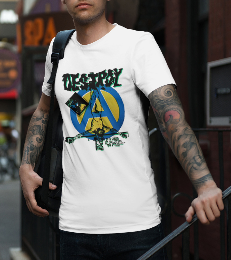 Destroy Anarchy Jesus Seditionaries Fashion Vintage Icon Punk Aesthetic T-Shirt