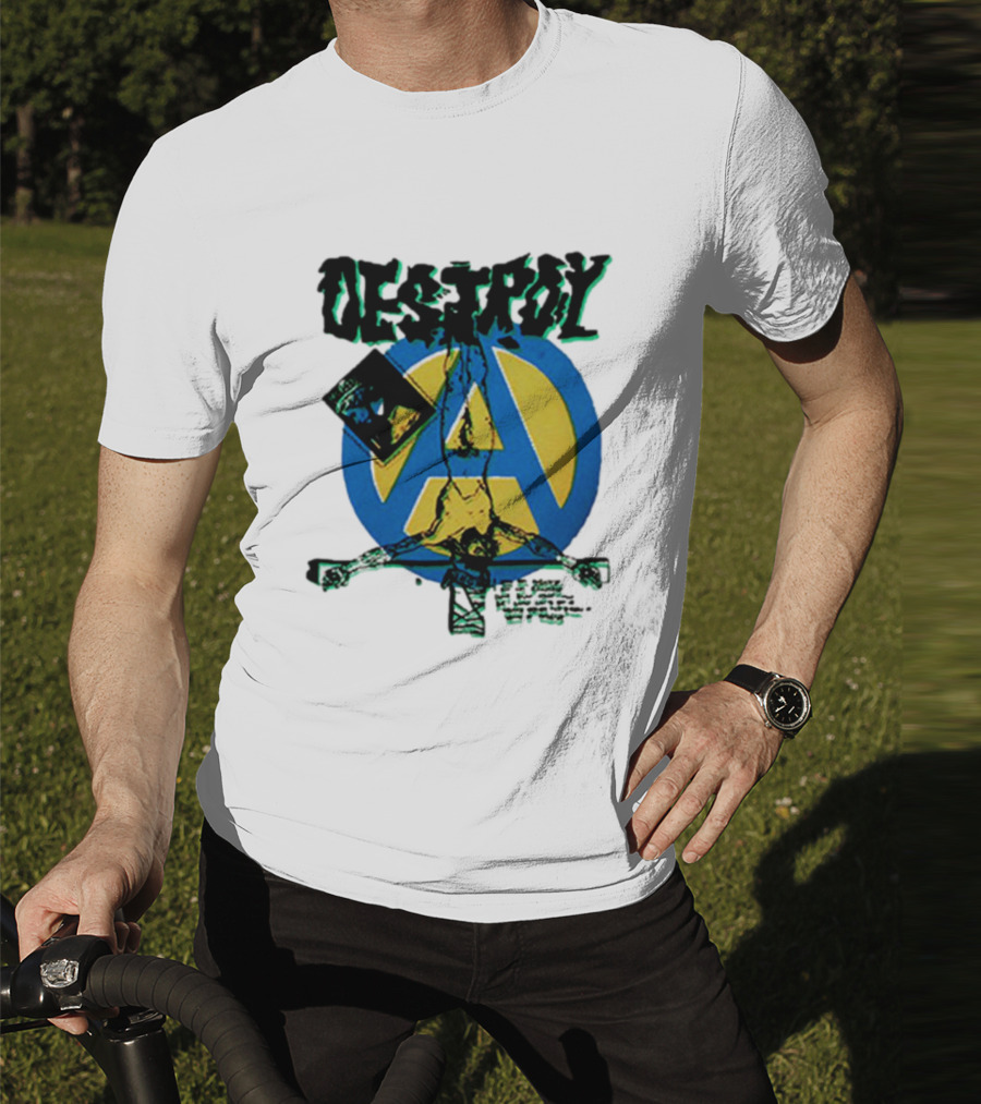Destroy Anarchy Jesus Seditionaries Fashion Vintage Icon Punk Aesthetic T-Shirt