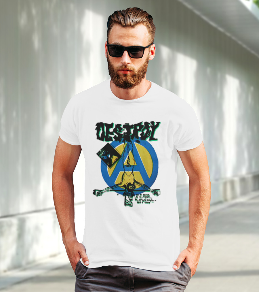 Destroy Anarchy Jesus Seditionaries Fashion Vintage Icon Punk Aesthetic T-Shirt