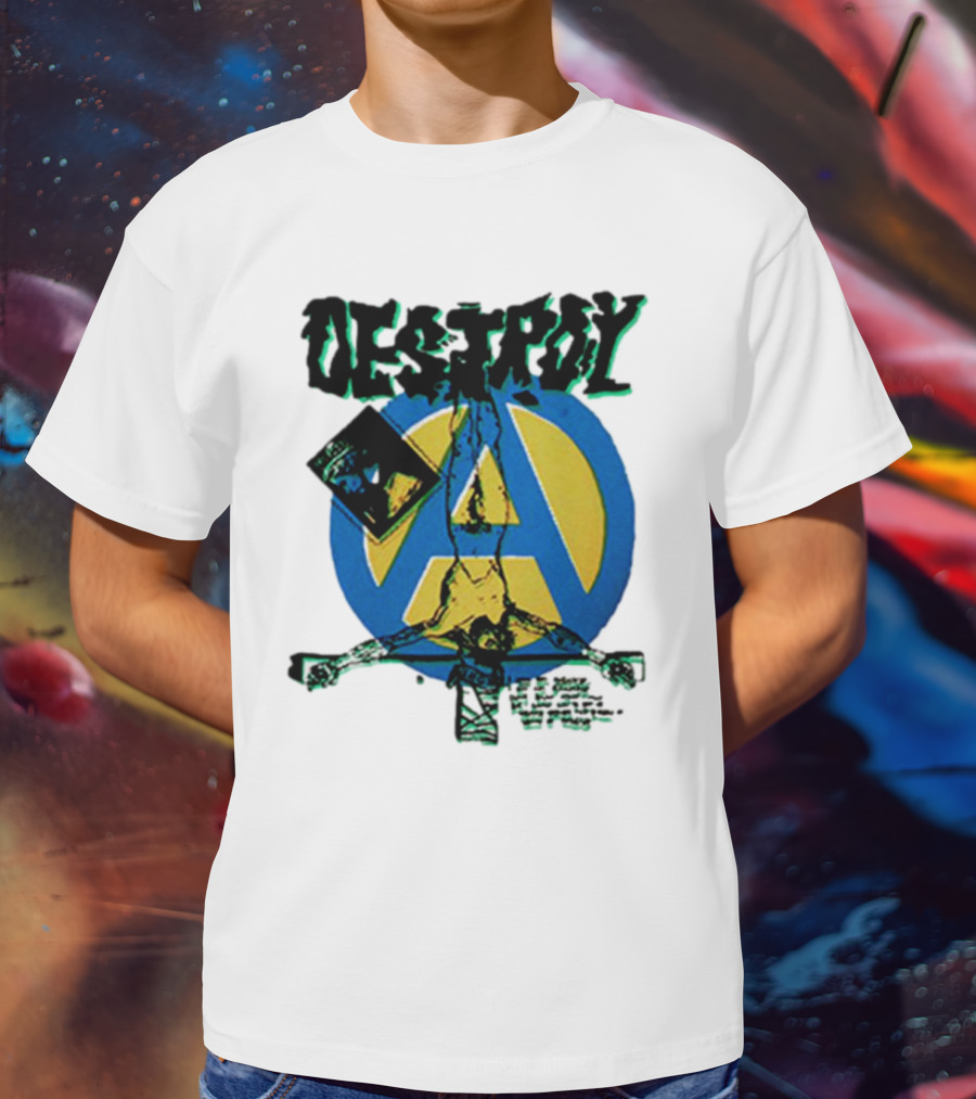 Destroy Anarchy Jesus Seditionaries Fashion Vintage Icon Punk Aesthetic T-Shirt