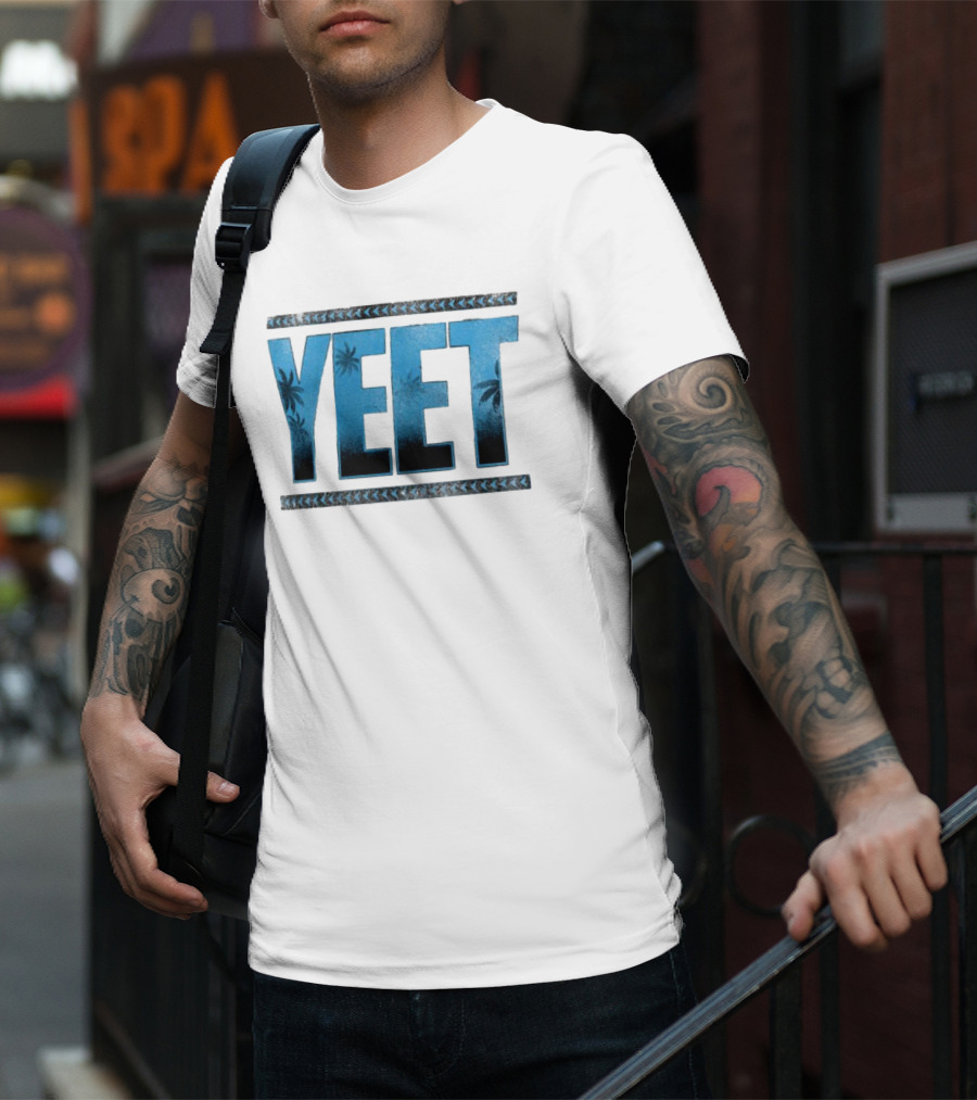 Yeet Jey Uso Tropical Print T-Shirt