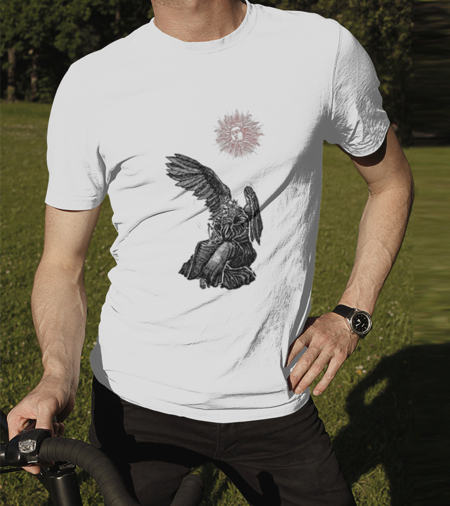 Angel And Skull Sun By Micah Ulrich T-Shirt