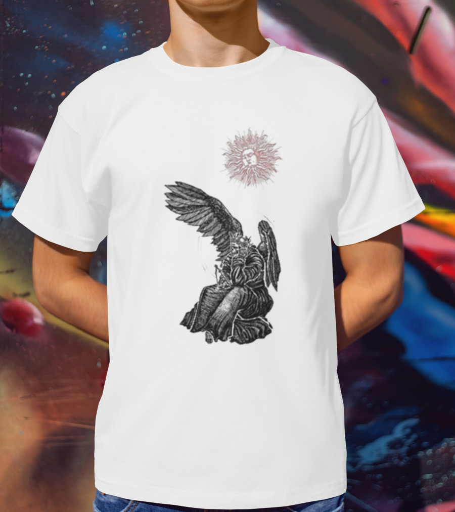 Angel And Skull Sun By Micah Ulrich T-Shirt