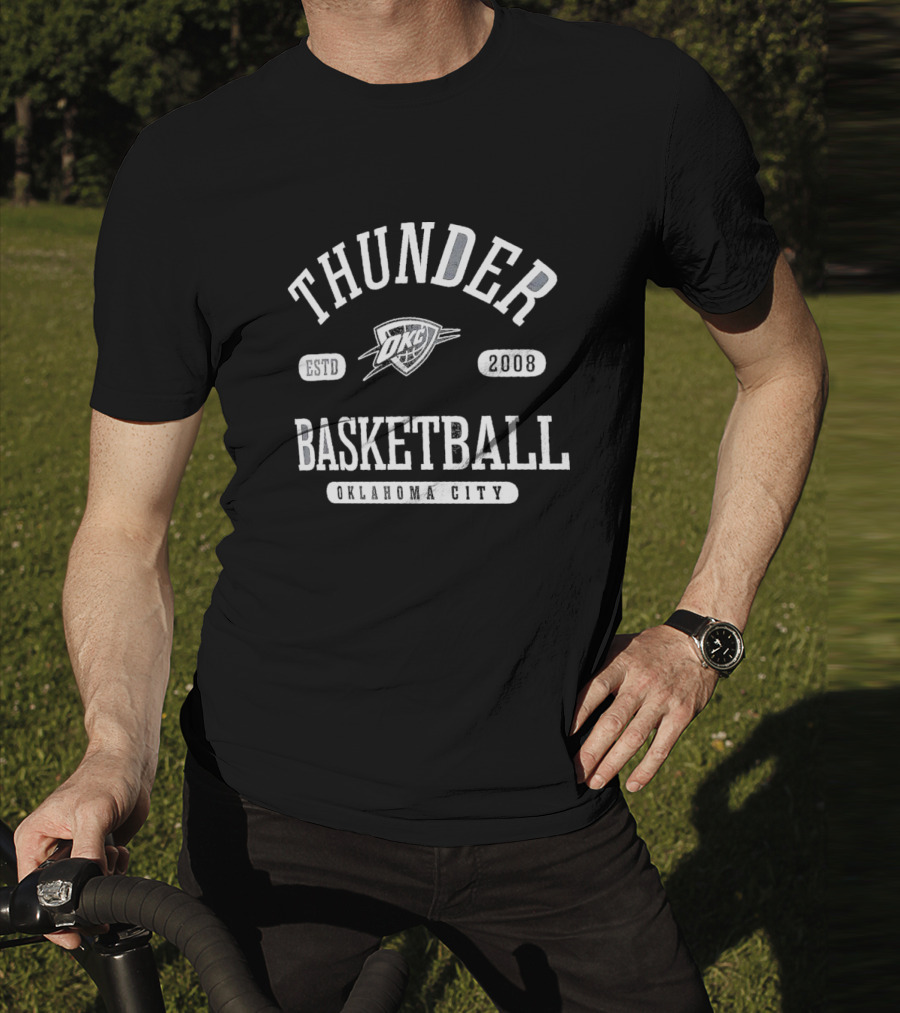 Thunder Basketball Oklahoma City Estd 2008 OKC T-Shirt