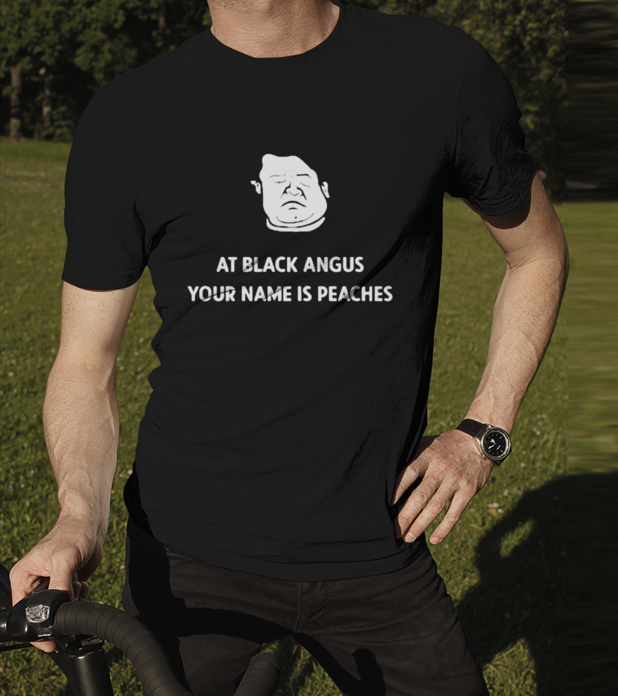Patton Oswalt Drawing At Black Angus Your Name Is Peaches T-Shirt
