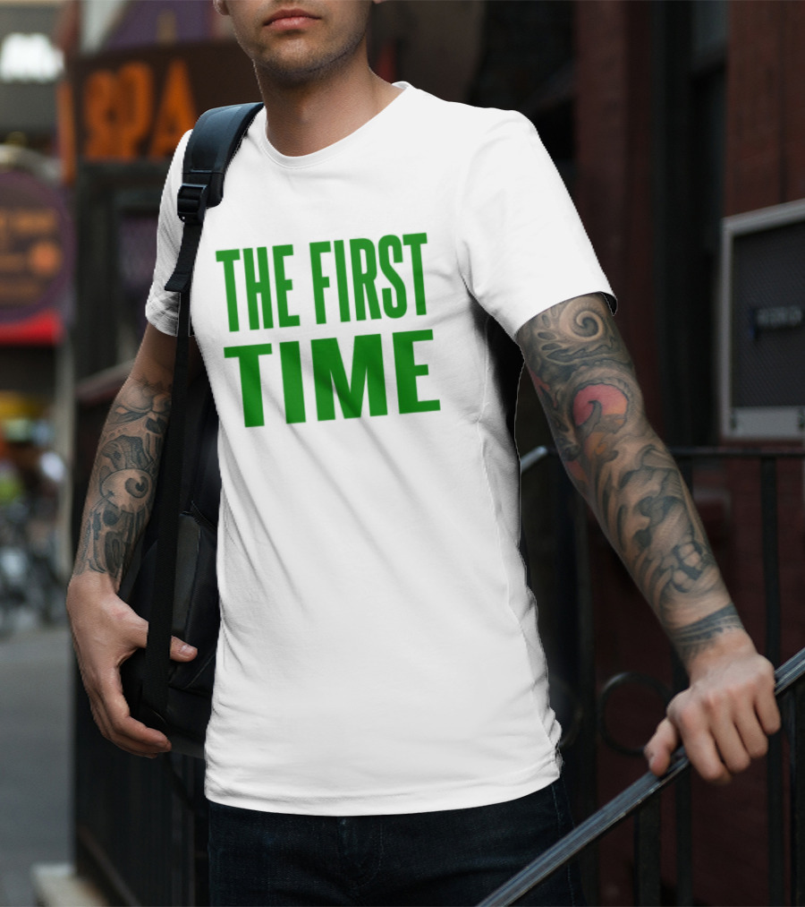 The Kid Laroi The First Time Bold Green Text T-Shirt