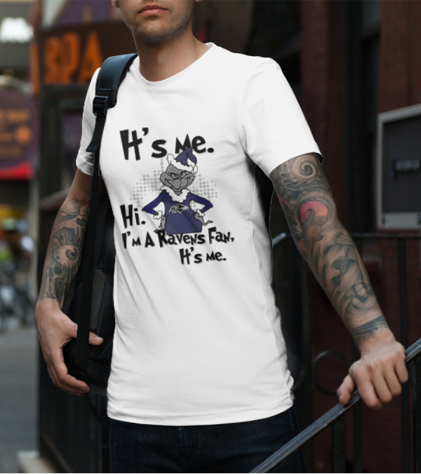 It's Me Hi I'm A Ravens Fan It's Me T-Shirt