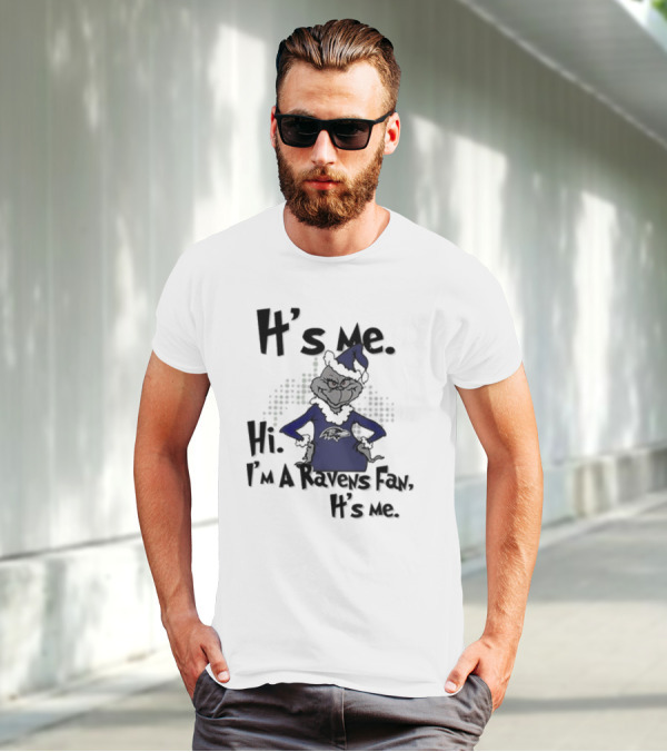 It's Me Hi I'm A Ravens Fan It's Me T-Shirt