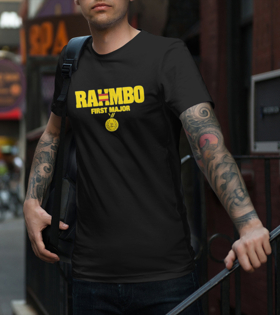 RAHMBO First Major 21 Medal T-Shirt