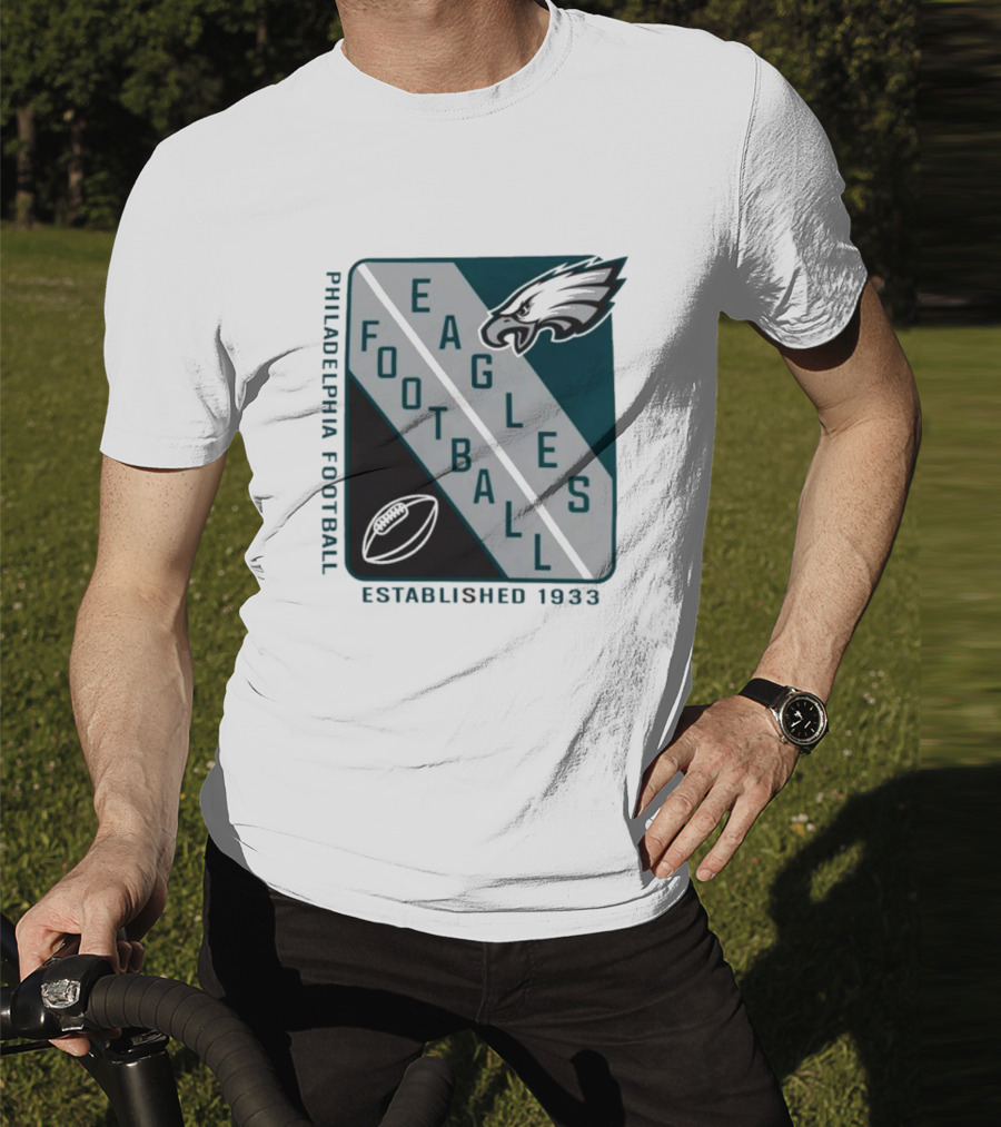 Philadelphia Football Eagles Established 1933 Shield Starter Football T-Shirt