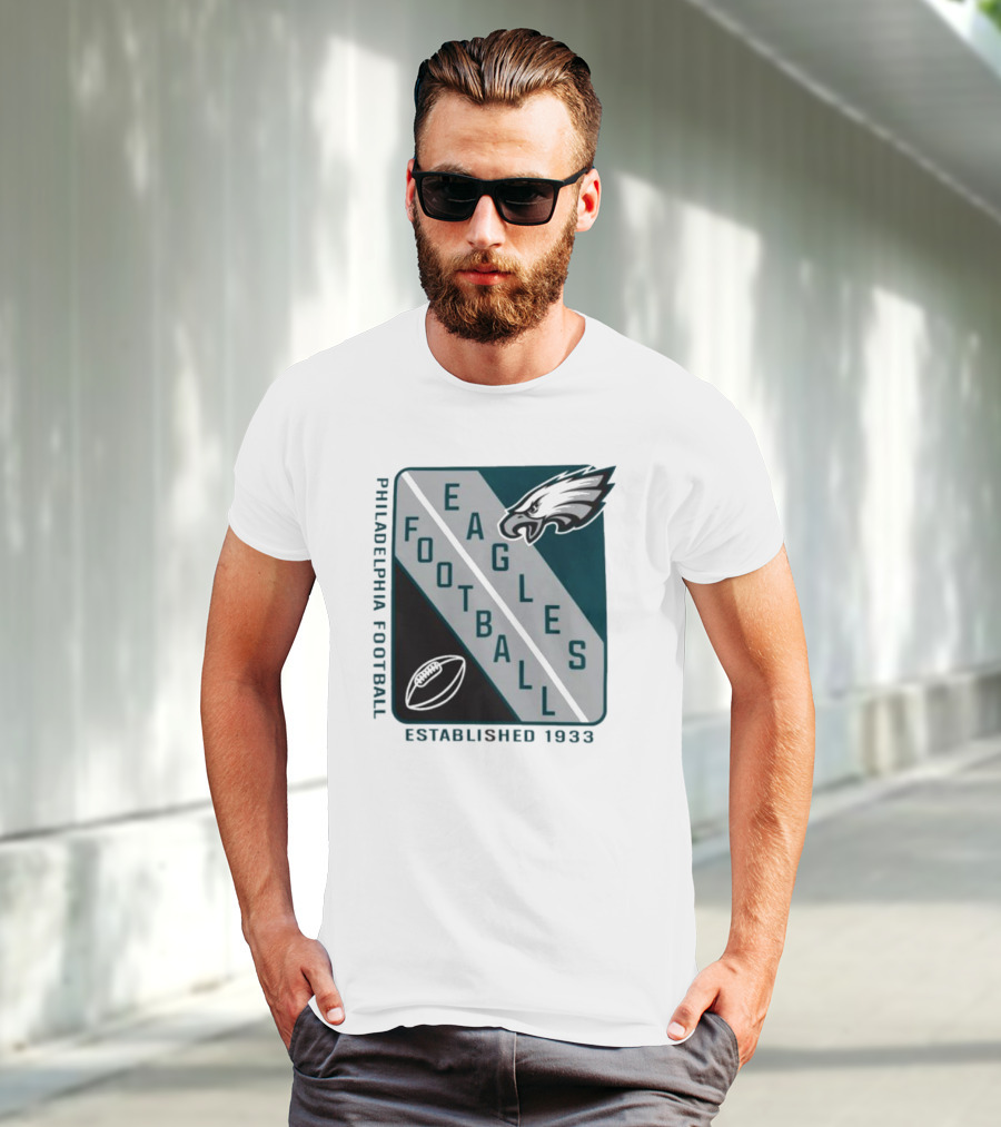 Philadelphia Football Eagles Established 1933 Shield Starter Football T-Shirt