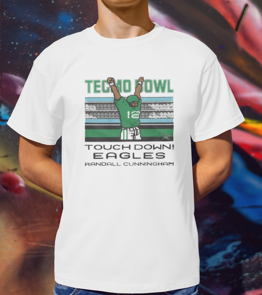Tecmo Bowl Touchdown Eagles Randall Cunningham T-Shirt