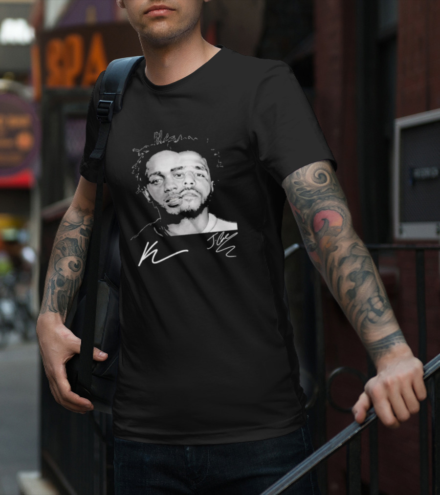J Cole Kendrick Lamar Signatures Hip Hop Fusion T-Shirt