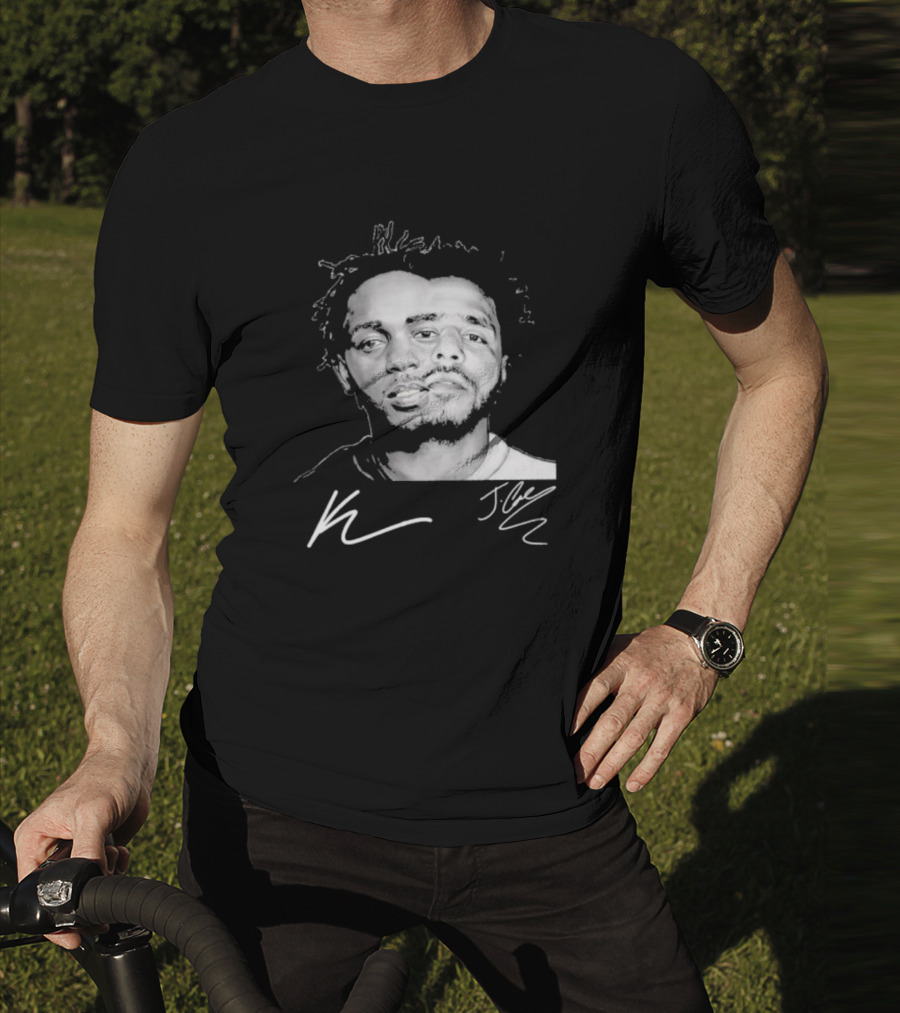 J Cole Kendrick Lamar Signatures Hip Hop Fusion T-Shirt