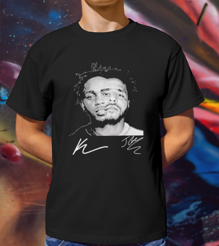 J Cole Kendrick Lamar Signatures Hip Hop Fusion T-Shirt