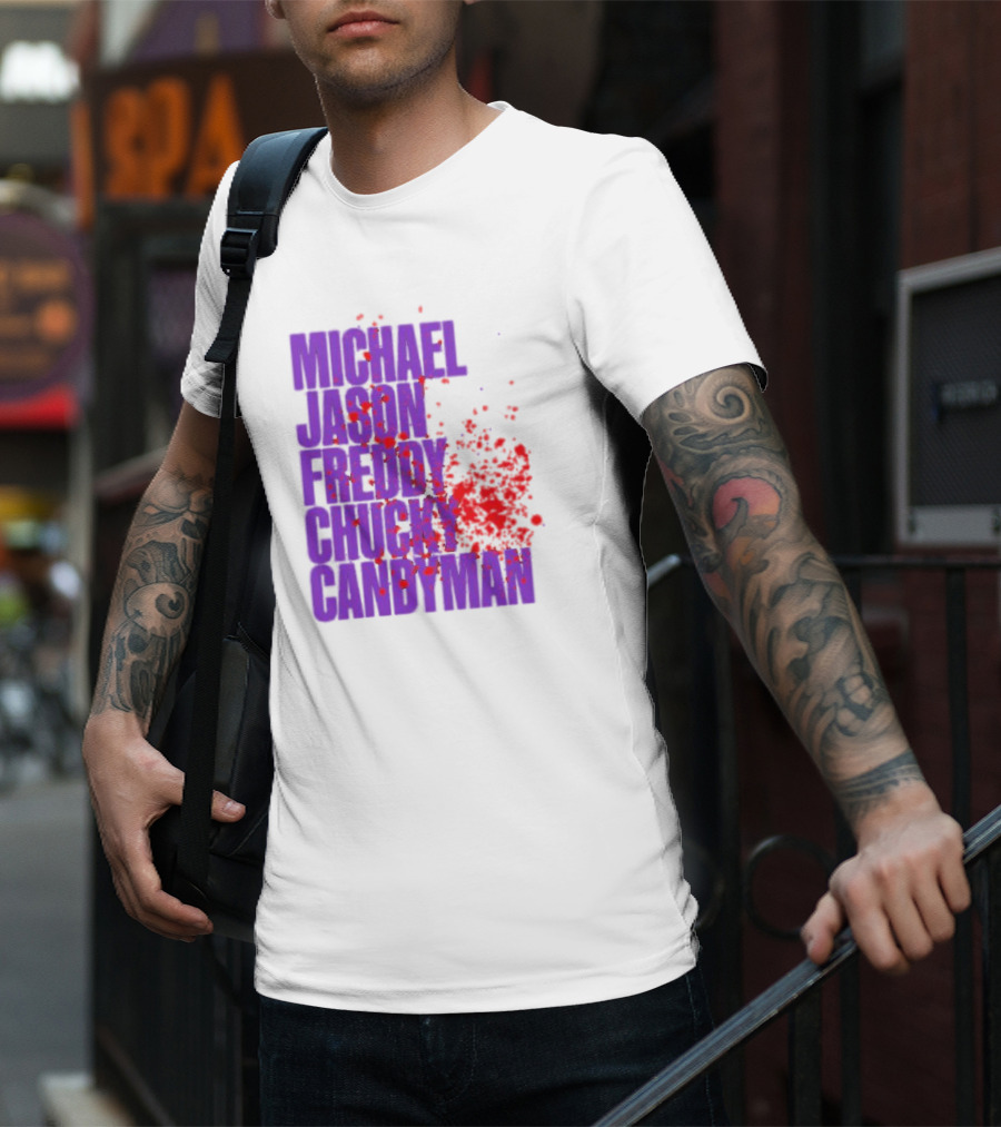 Michael Jason Freddy Chucky Candyman Horror Legends T-Shirt