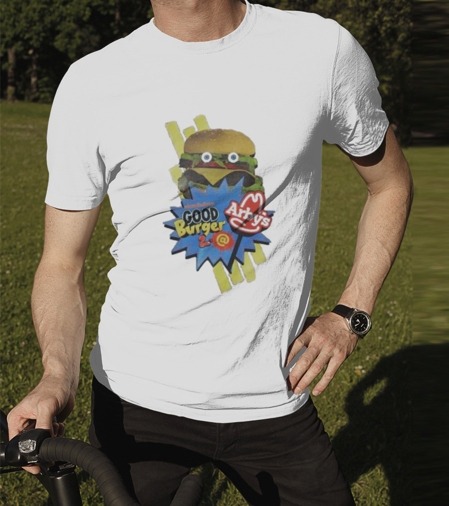 Nickelodeon Good Burger 2 Arby’s Burger And Logo Combo T-Shirt