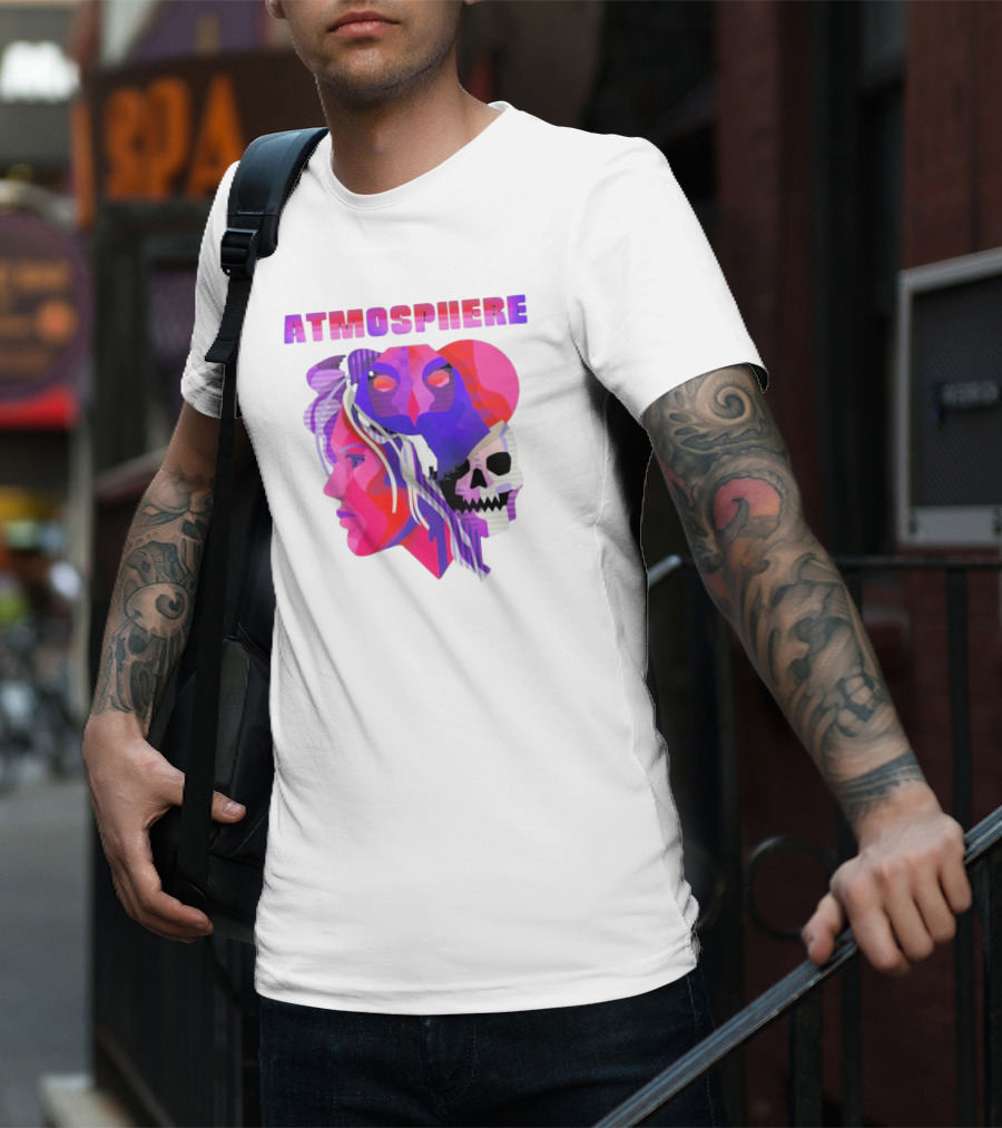 Atmosphere TDBH Colorful Faces And Skull T-Shirt