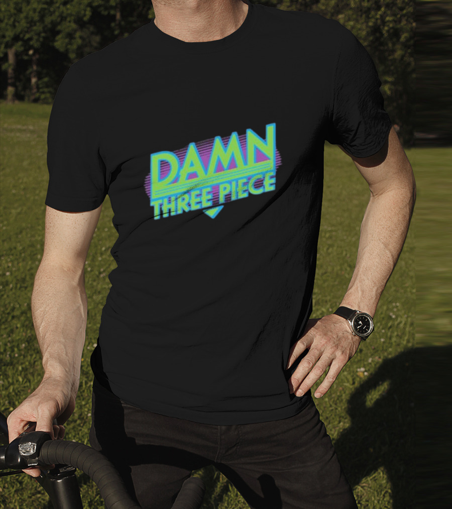 Damn Three Piece Retro Neon T-Shirt