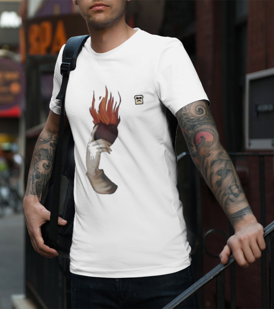 Disguised Toast Iconic Flame Heart Hand T-Shirt