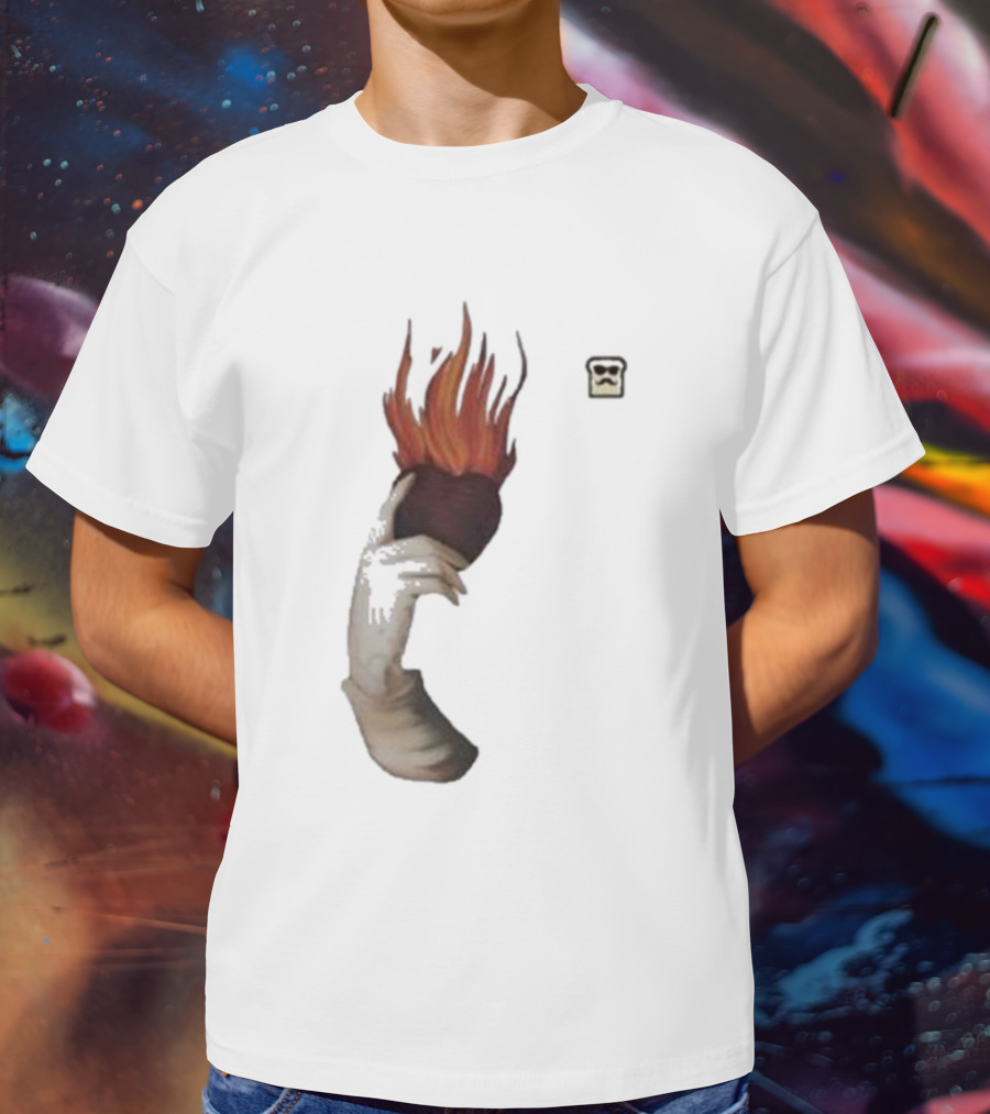 Disguised Toast Iconic Flame Heart Hand T-Shirt