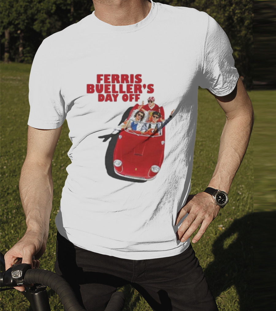 Ferris Bueller's Day Off Red Convertible Ride T-Shirt