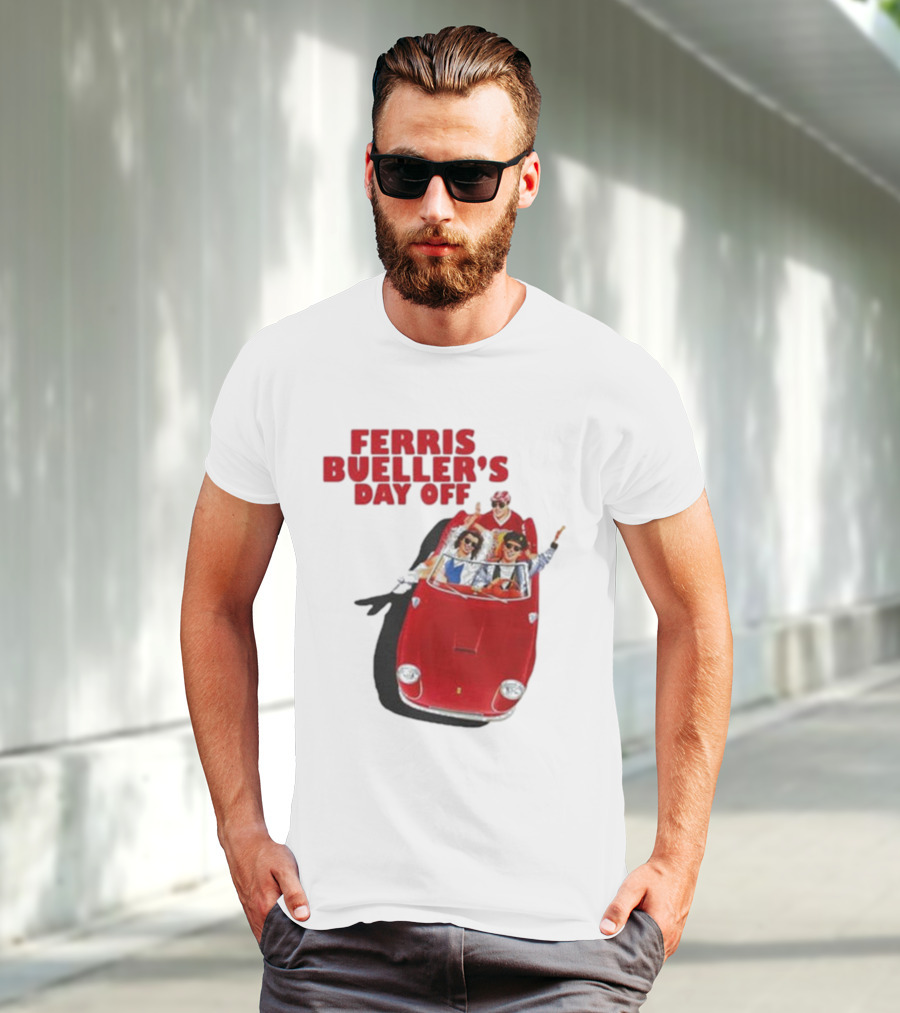 Ferris Bueller's Day Off Red Convertible Ride T-Shirt