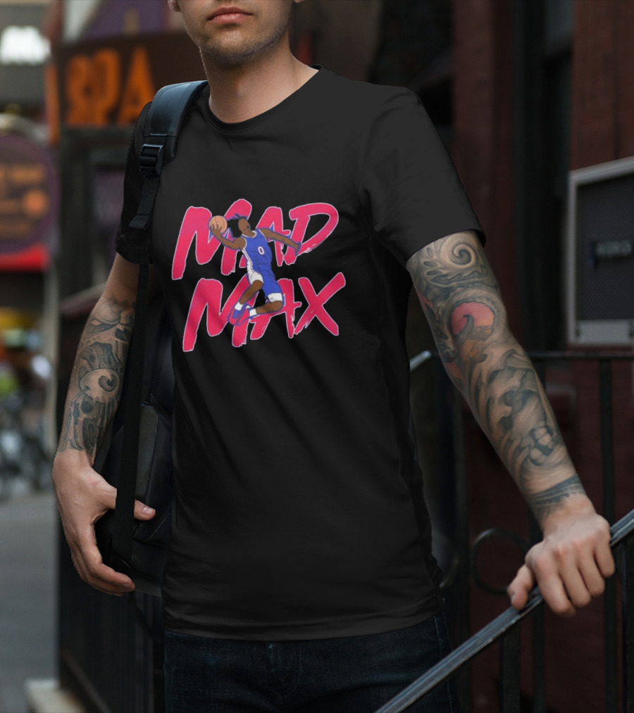 Mad Max Basketball Player Dunking With Ball In Hand T-Shirt
