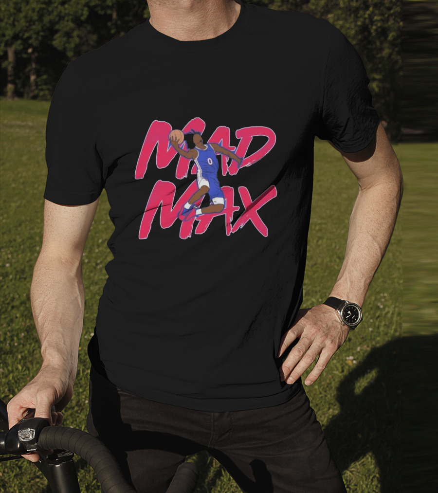 Mad Max Basketball Player Dunking With Ball In Hand T-Shirt