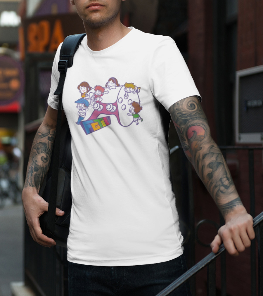 FGTeeV Outta Control Gamer Characters On Game Controller T-Shirt