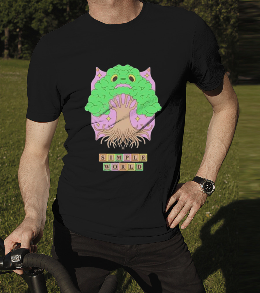Simple World Tree Creature Fantasy Blocks T-Shirt
