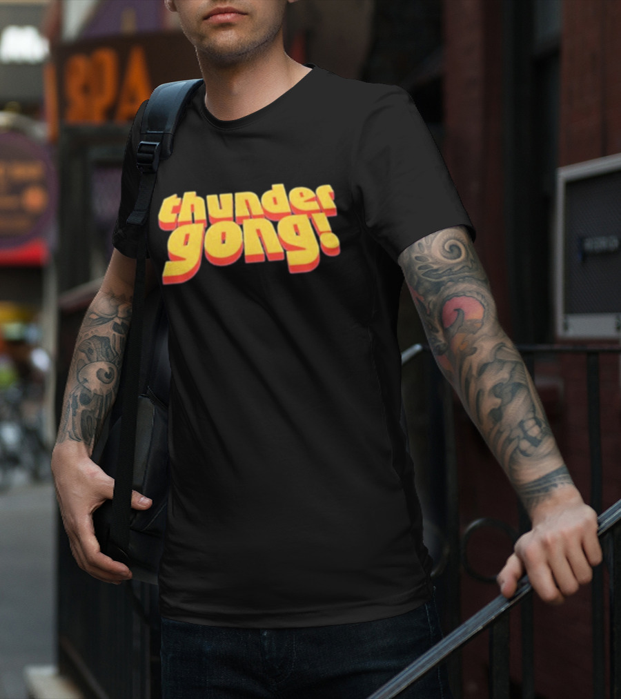 Thunder Gong 3D Retro T-Shirt