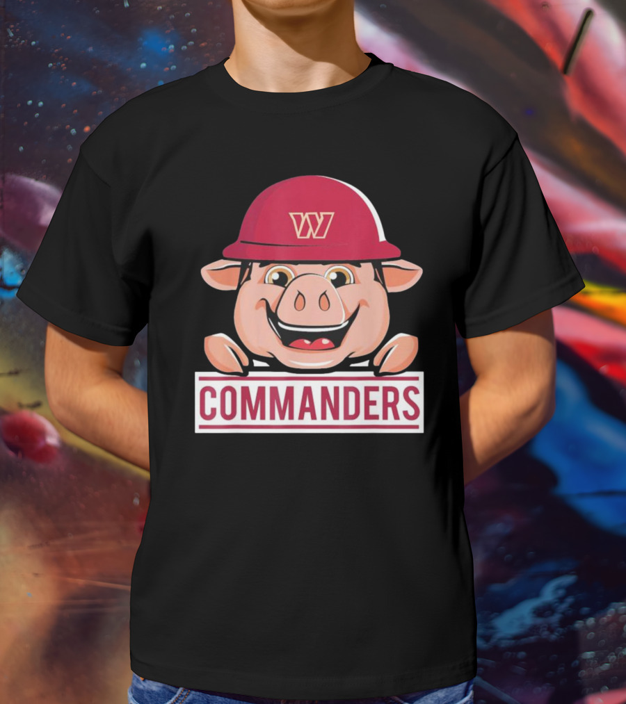 Washington Commanders Major Tuddy Football Mascot T-Shirt