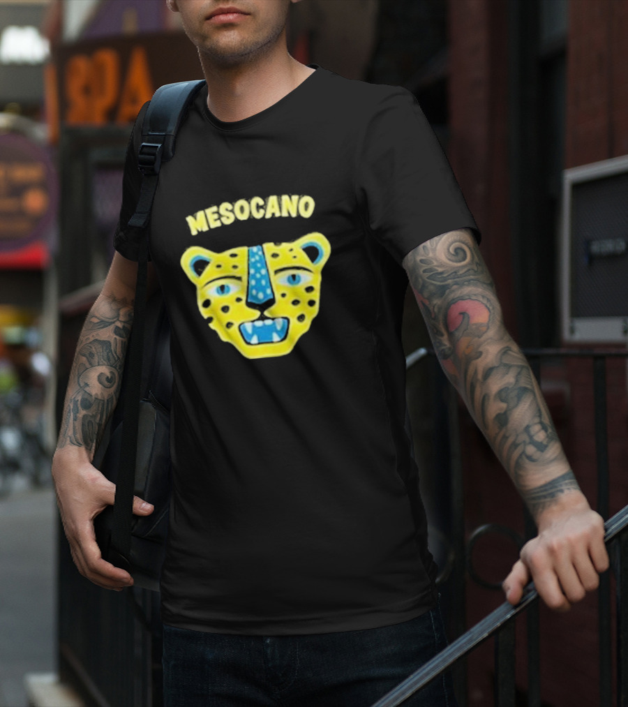 Mesocano Vibrant Jaguar Face T-Shirt