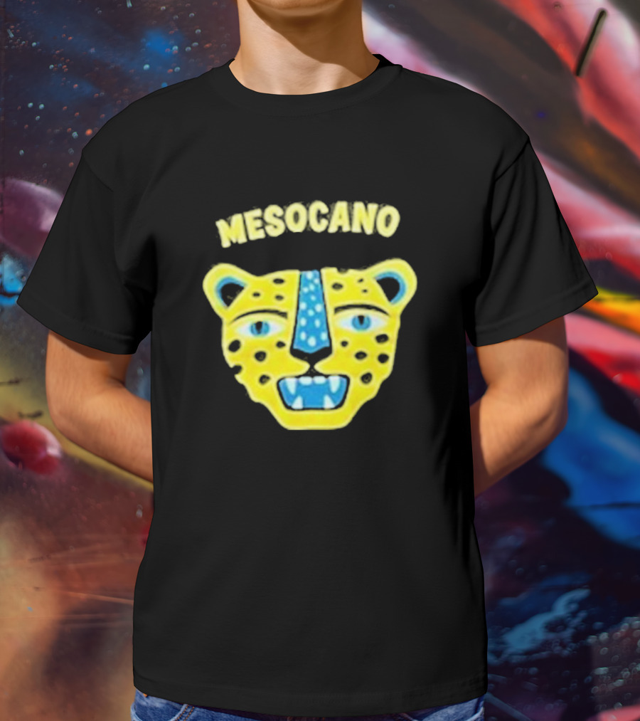 Mesocano Vibrant Jaguar Face T-Shirt