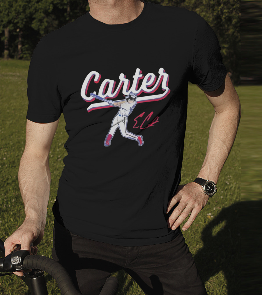 Carter Rangers Evan Carter Baseball Player T-Shirt