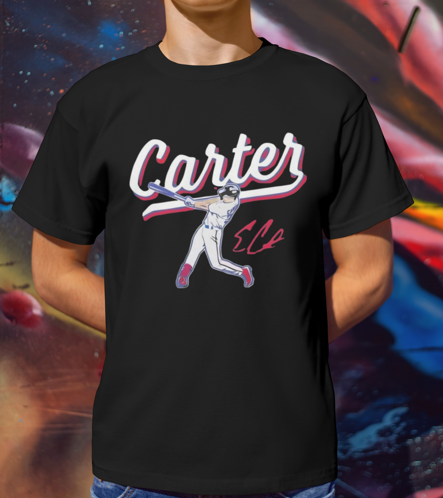 Carter Rangers Evan Carter Baseball Player T-Shirt