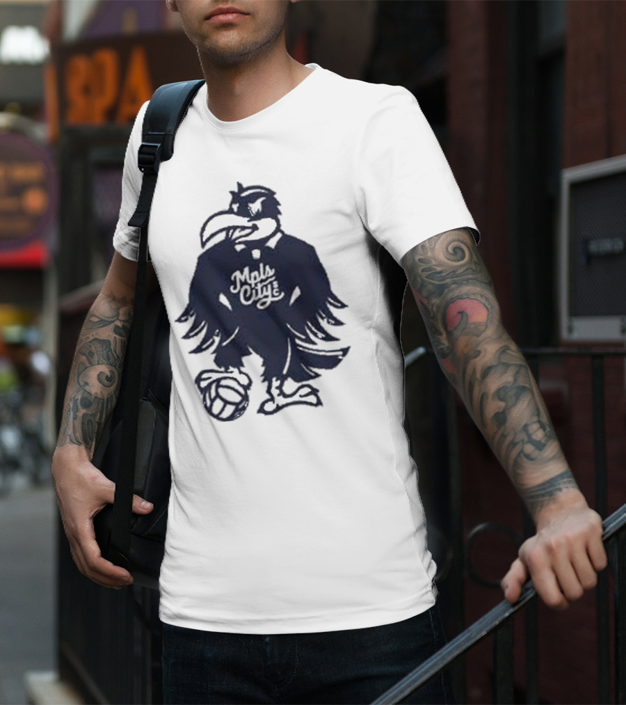 Schmitty The Crow MKE City Basketball Raven T-Shirt
