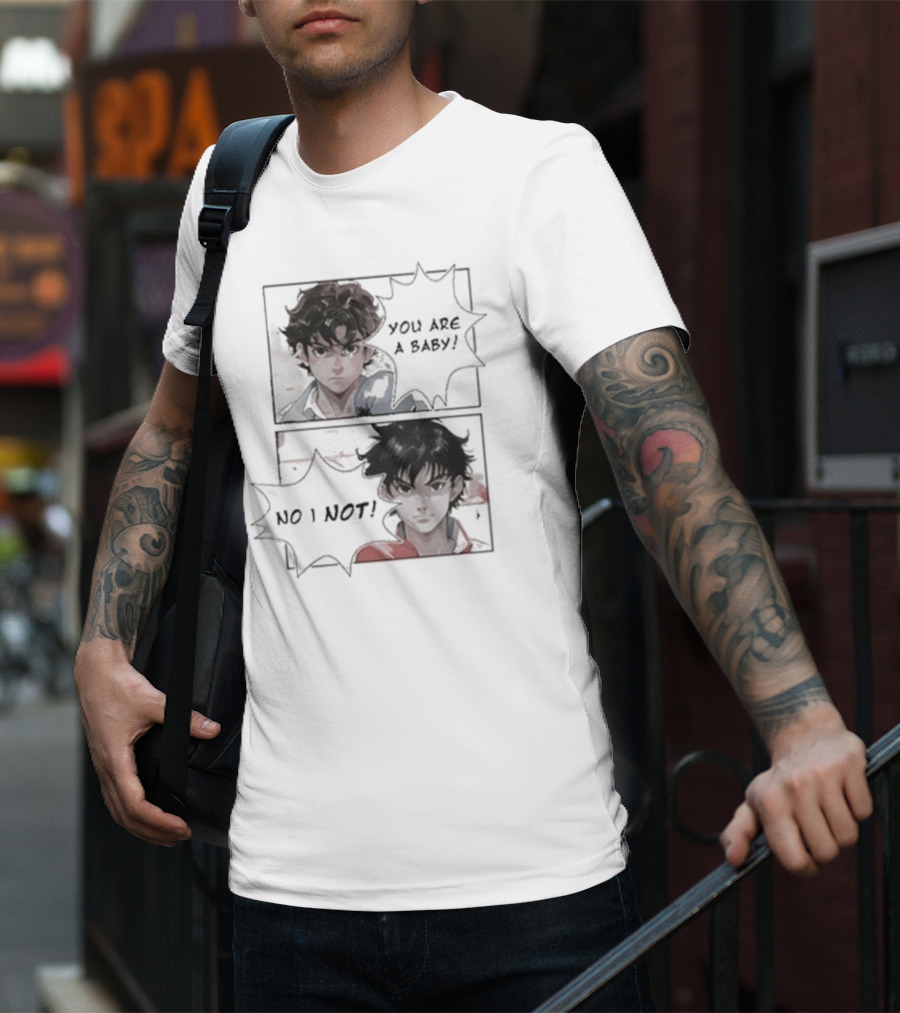 Slushynoobz You Are A Baby No I Not Anime Character Exchange T-Shirt