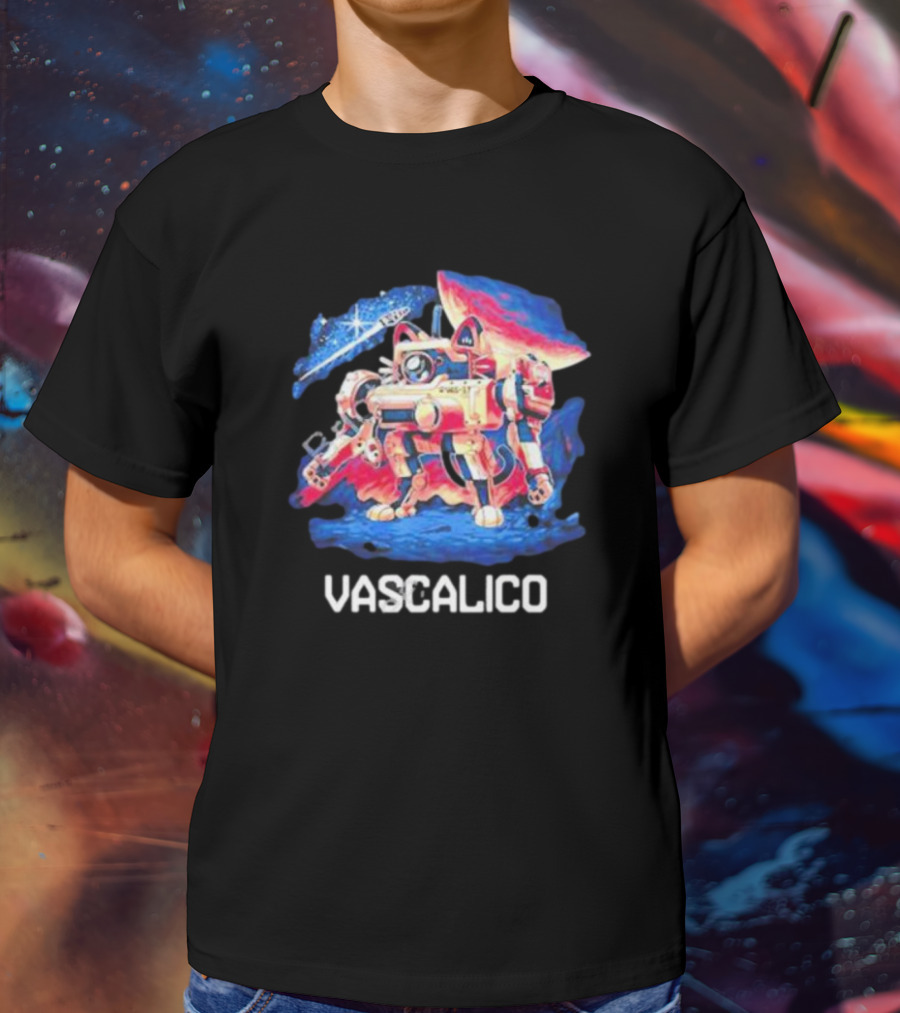 Starfield Vascalico Space Cat Robot Adventure T-Shirt