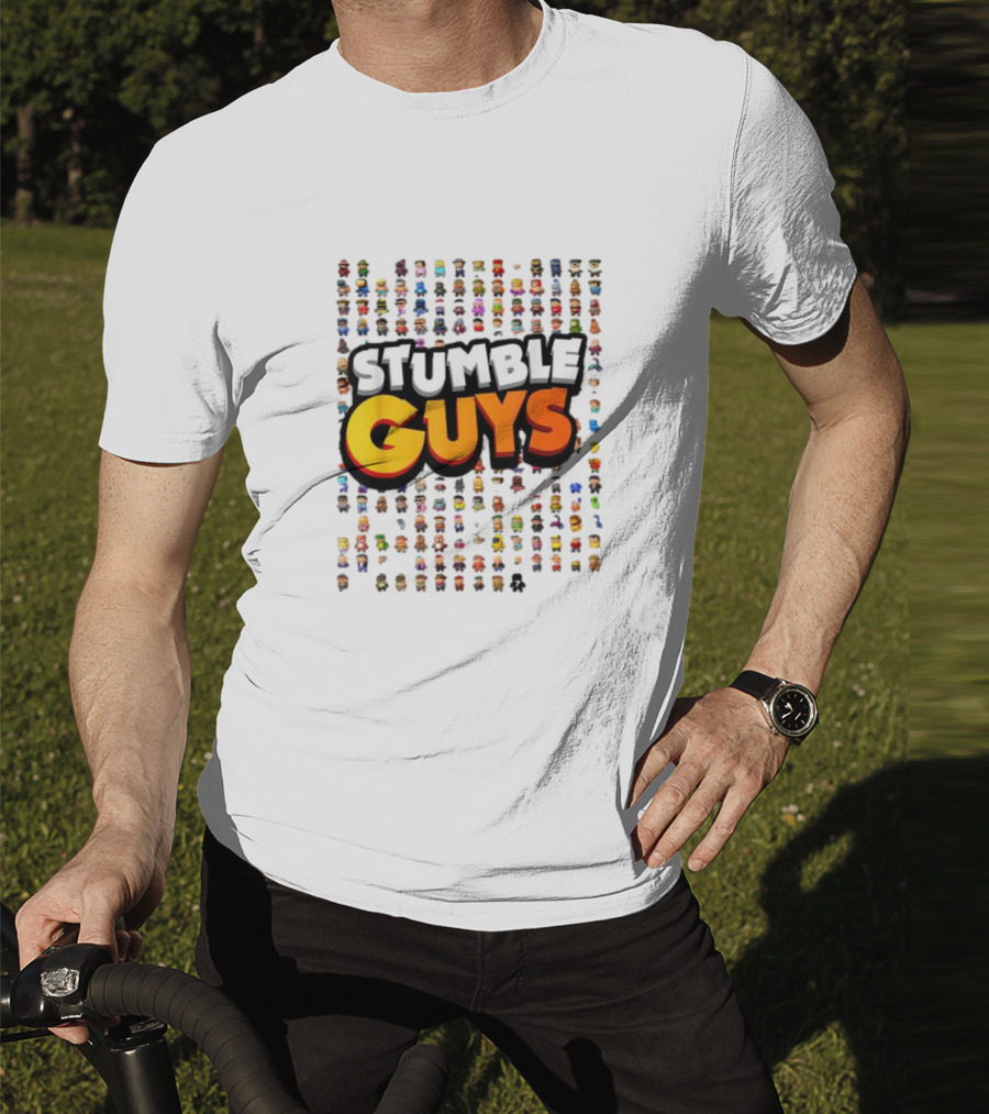STUMBLE GUYS Multicolor Character Grid T-Shirt