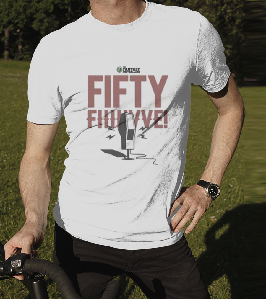 Fantasy Footballers Fifty Fiiive Podcast Mic T-Shirt