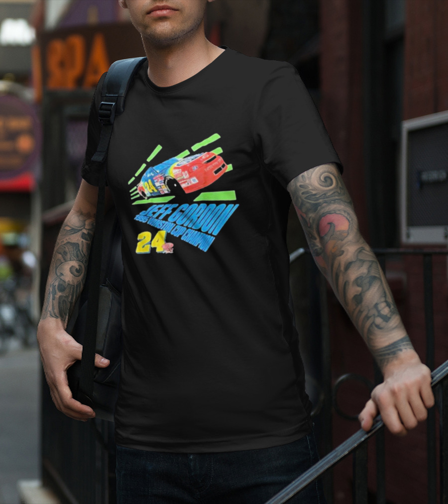 Jeff Gordon 1995 Winston Cup Champion 24 Car Racing Vintage T-Shirt