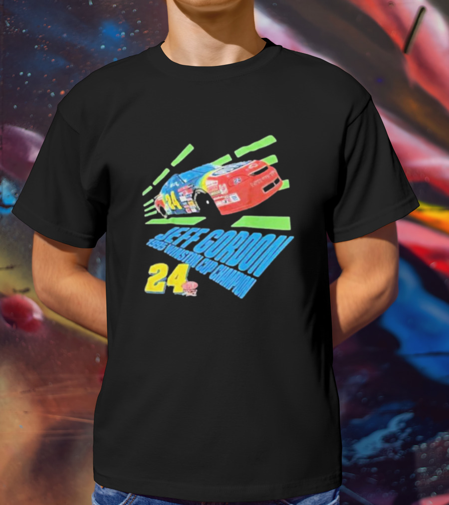 Jeff Gordon 1995 Winston Cup Champion 24 Car Racing Vintage T-Shirt