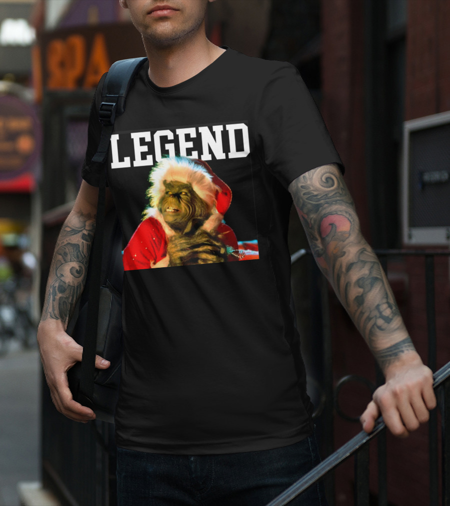 Grinch Legend Santa Christmas T-Shirt