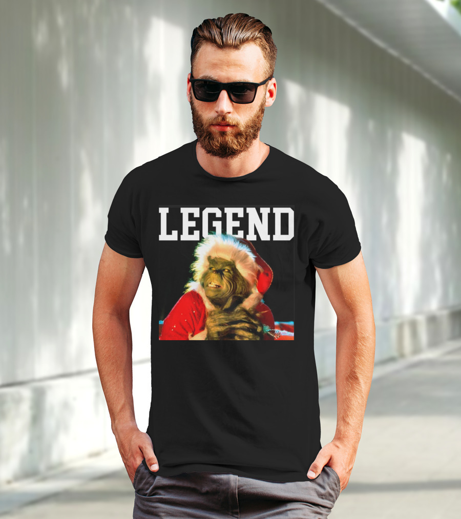Grinch Legend Santa Christmas T-Shirt